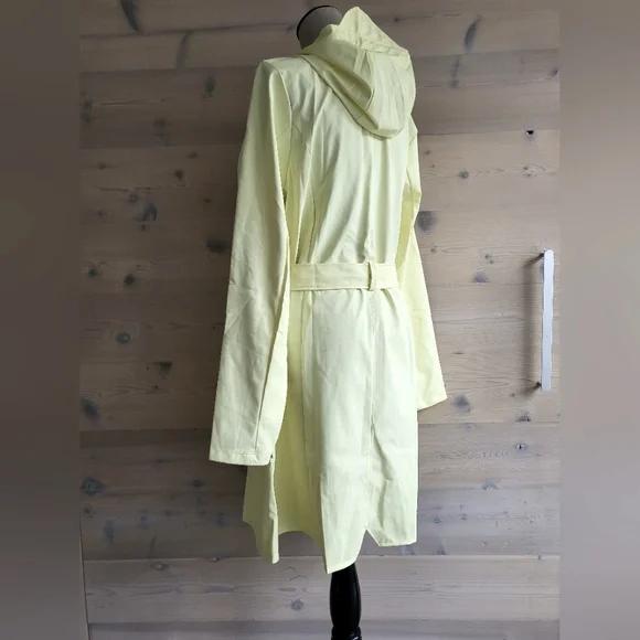 NWT Rains Curve Belted Raincoat Trench, Women's M/L Color Straw - Picture 2 of 15